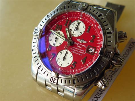 breitling rotes zifferblatt